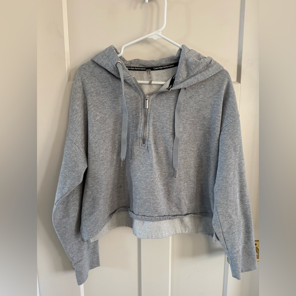 Gray Women's Hoodie Top large